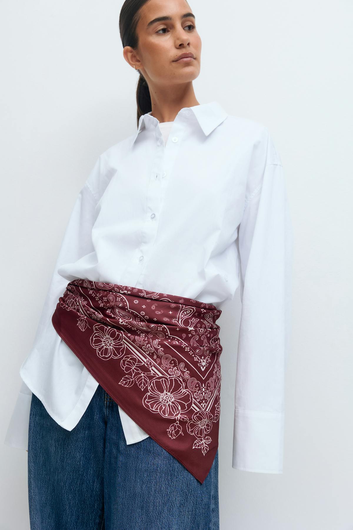 Satin scarf