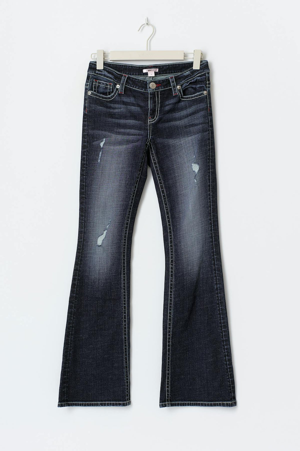 Hip hug flare jeans
