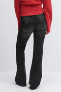 Hip hug flare jeans