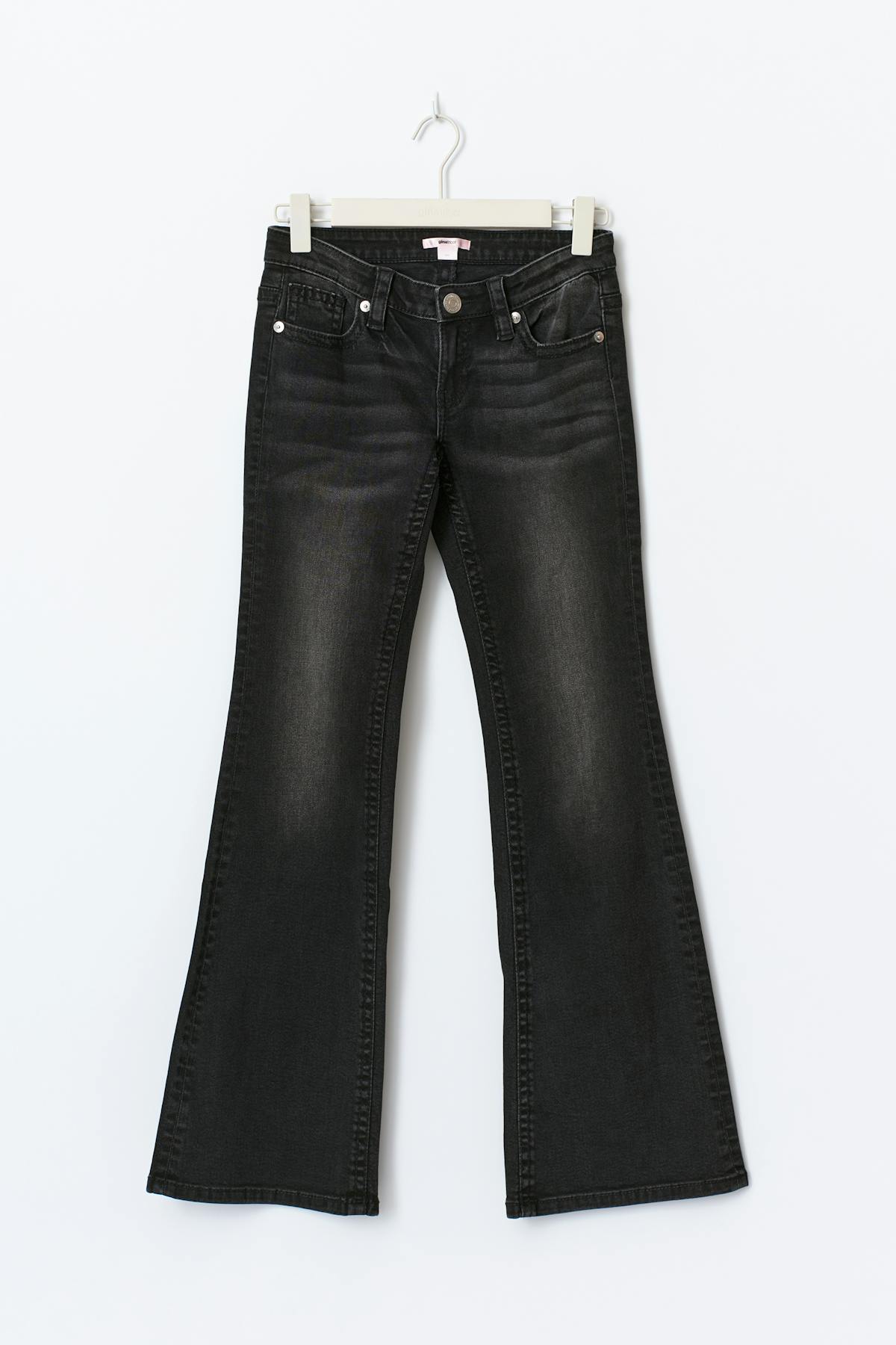 Hip hug flare jeans