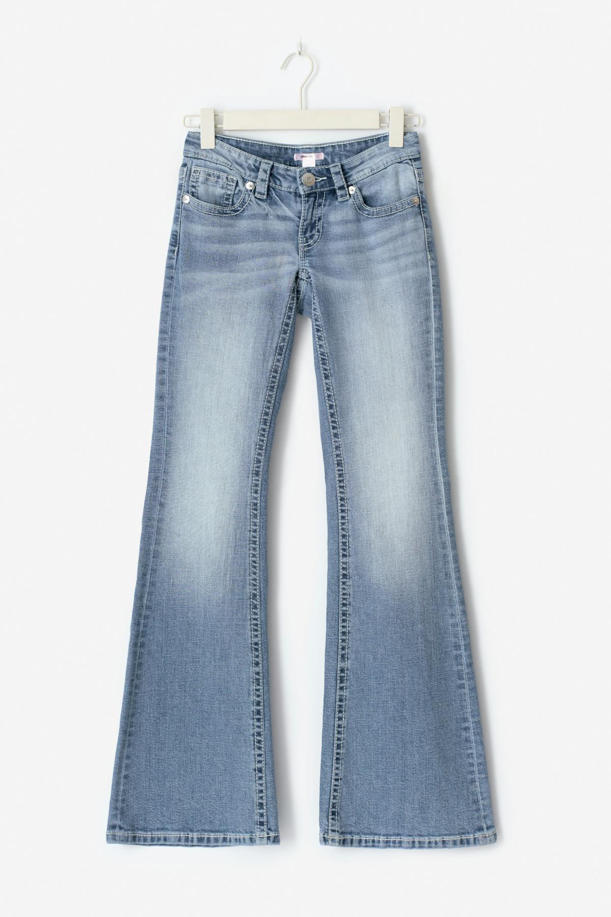 14+ hip hug flare tall jeans