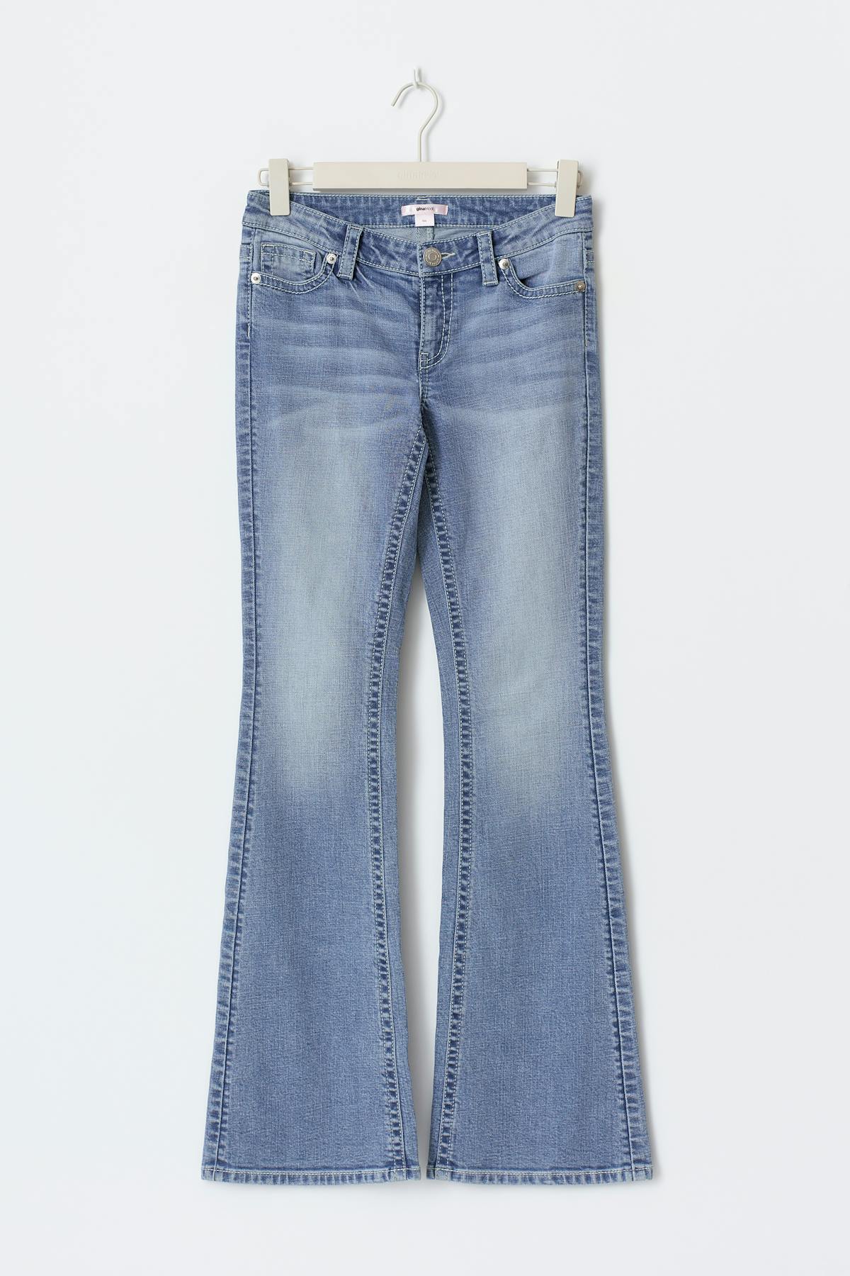 Hip hug flare tall jeans