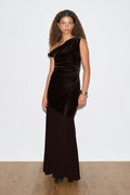 Twisted sheer maxi dress