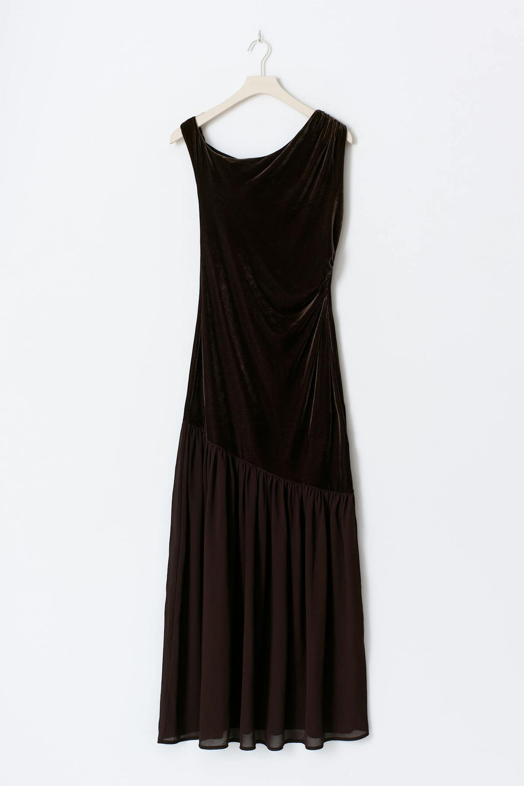 Twisted sheer maxi dress