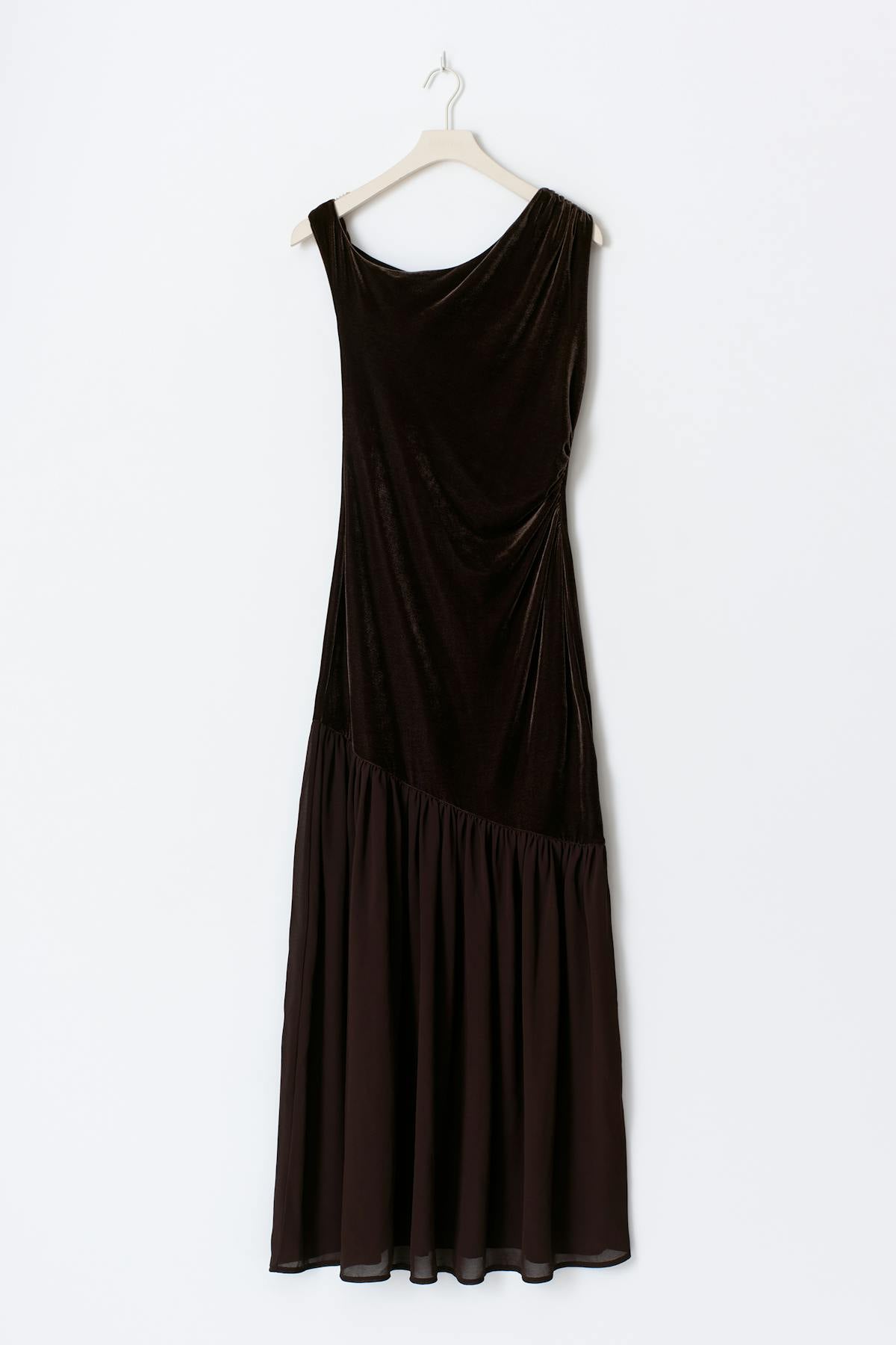Twisted sheer maxi dress