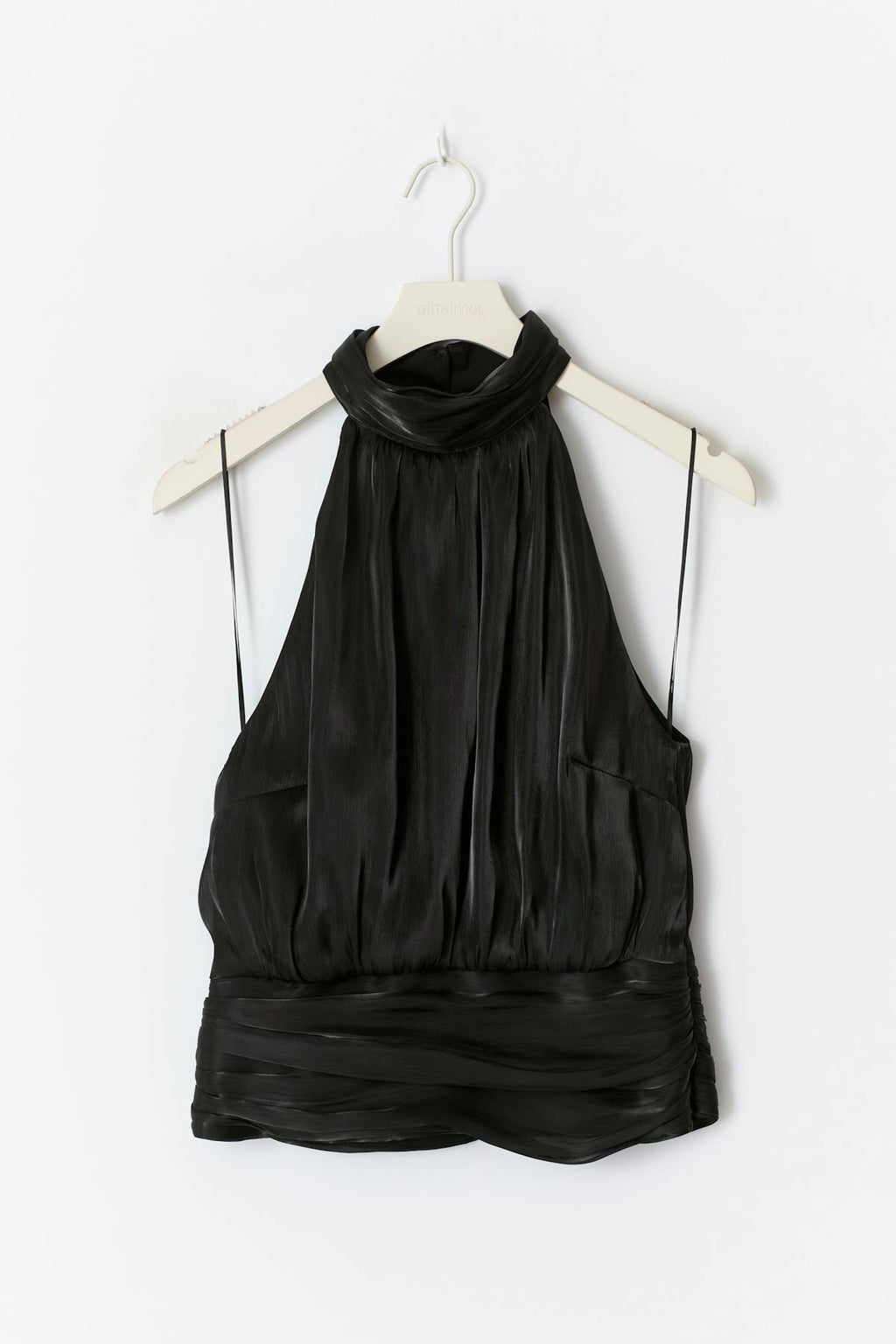 Satin halterneck top