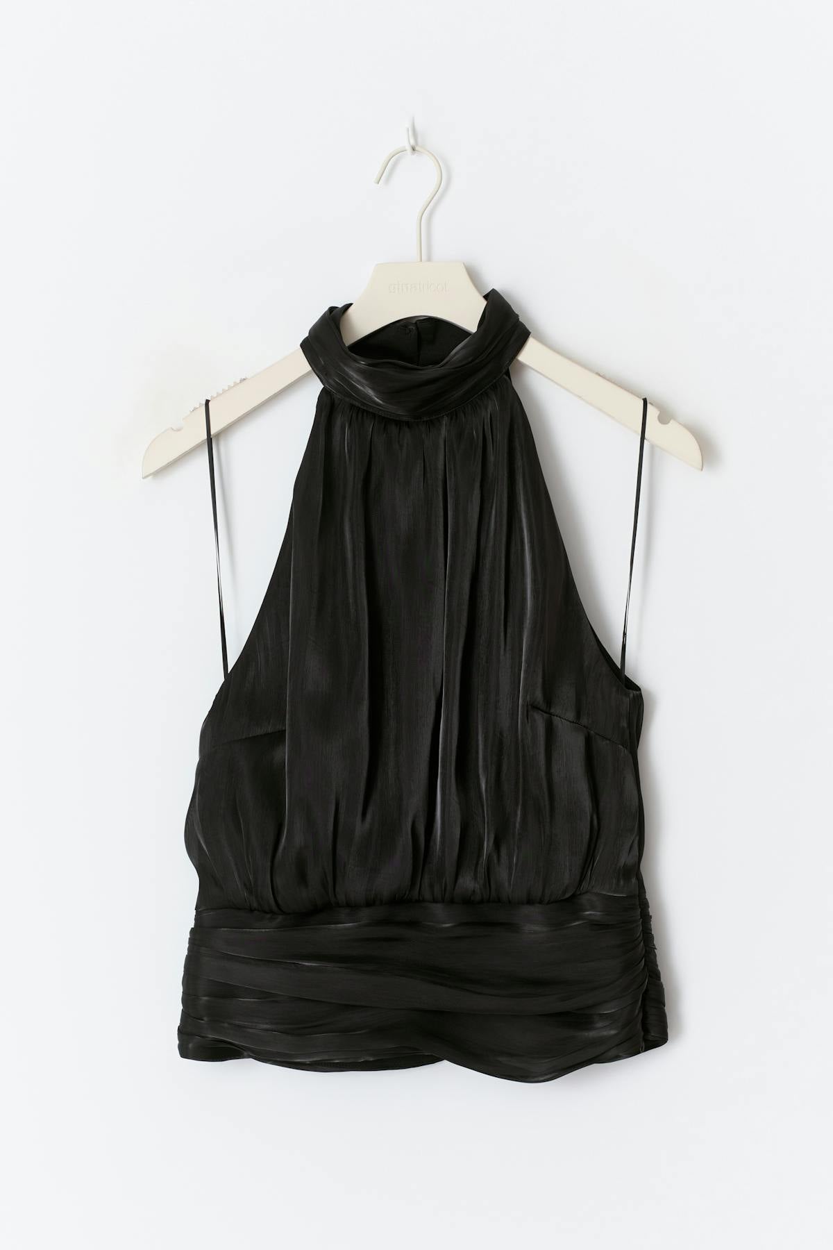 Satin halterneck top