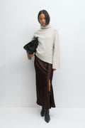Satin skirt