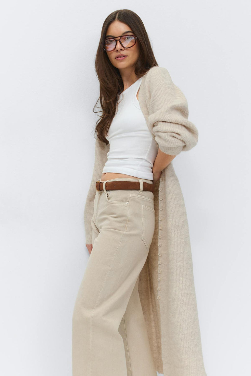 Shaped knitted dress