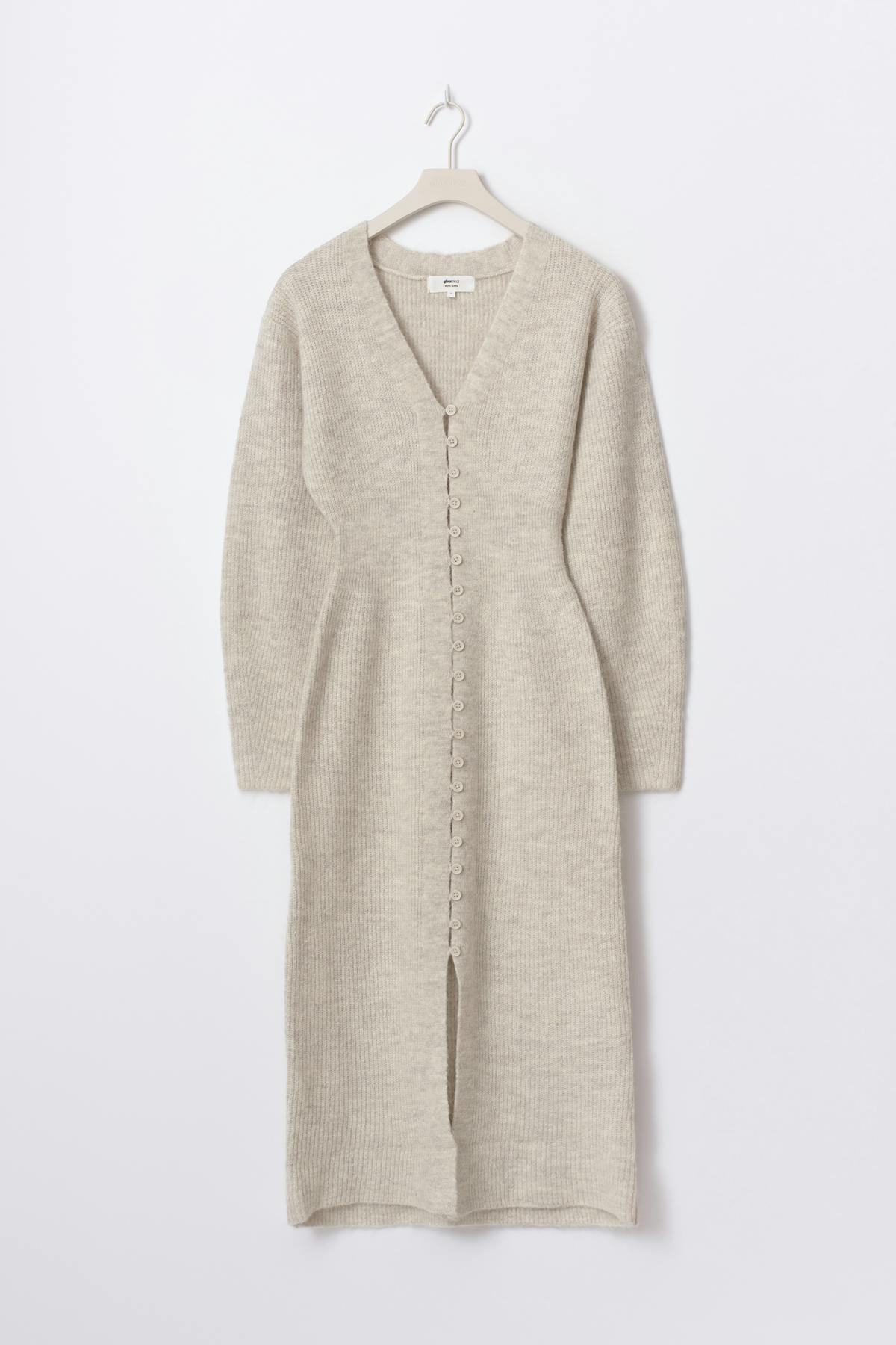 Shaped knitted dress