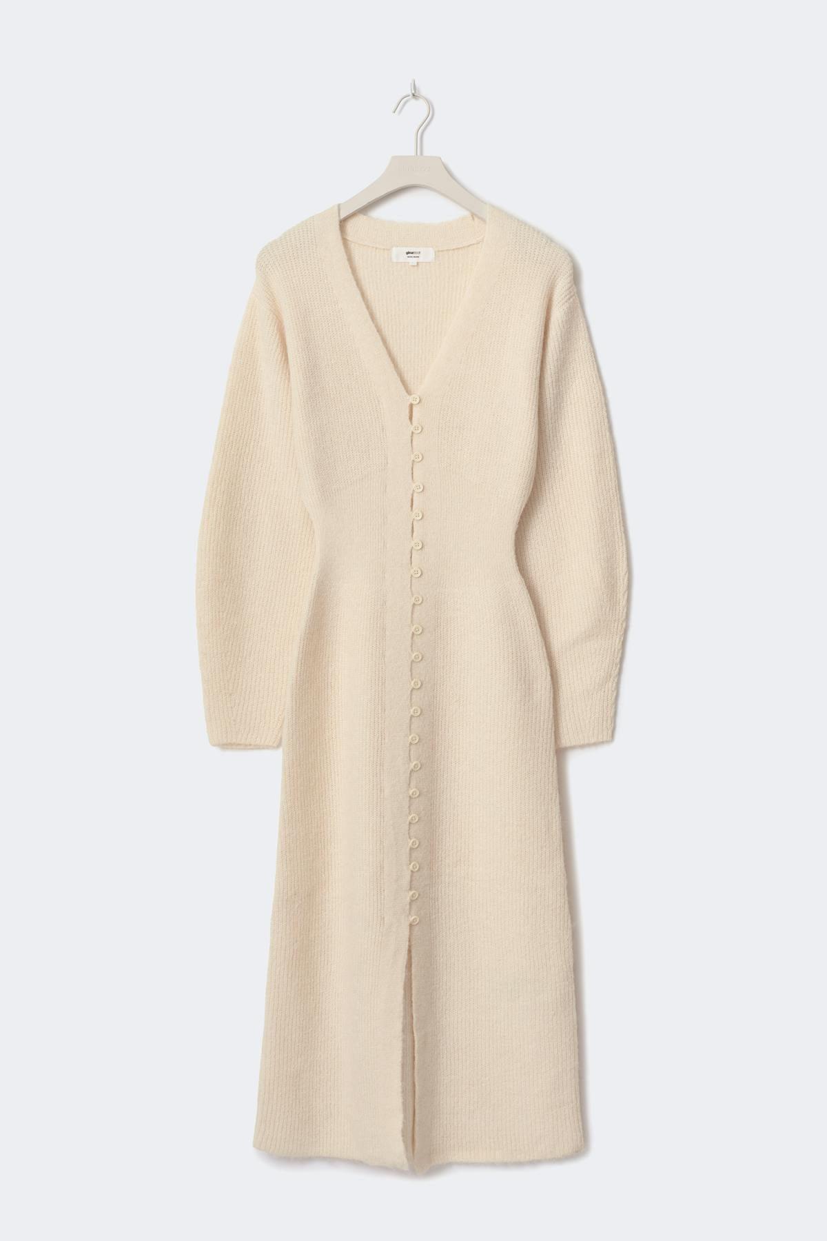 Shaped knitted dress