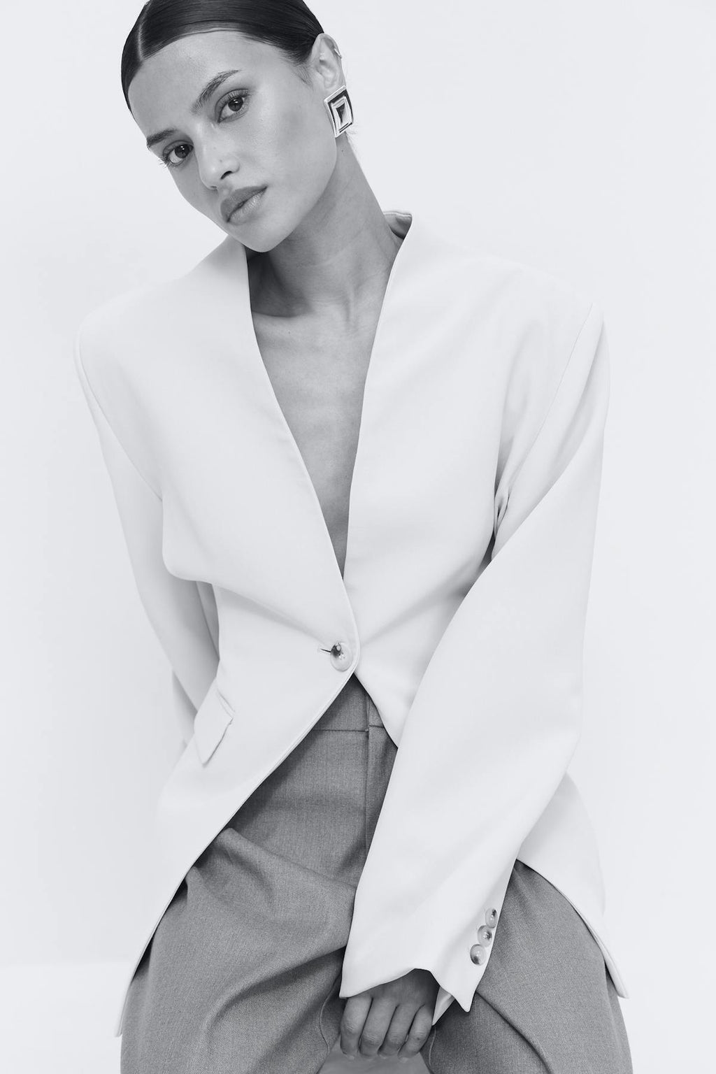 Shaped blazer