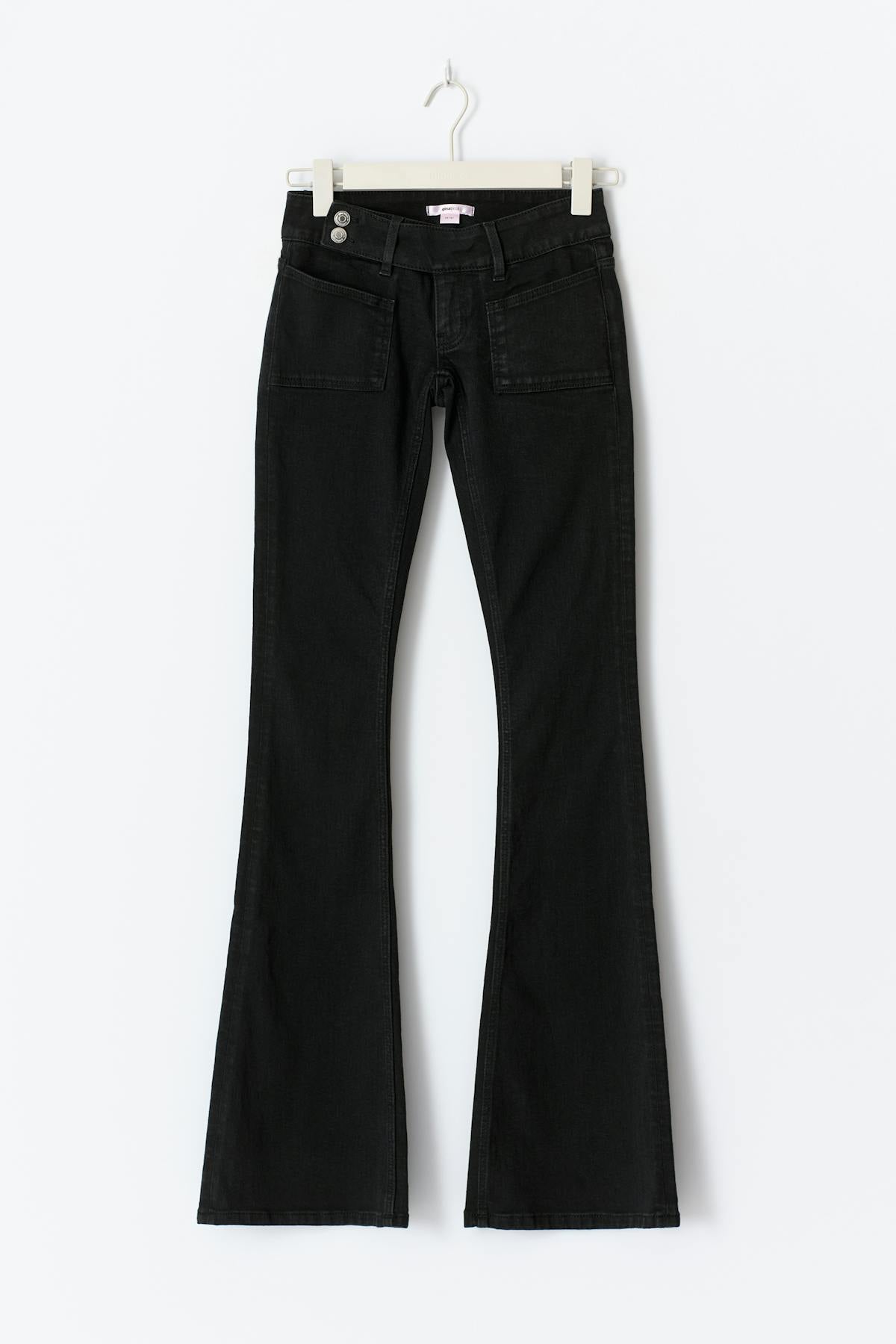 14+ pleated flare jeans