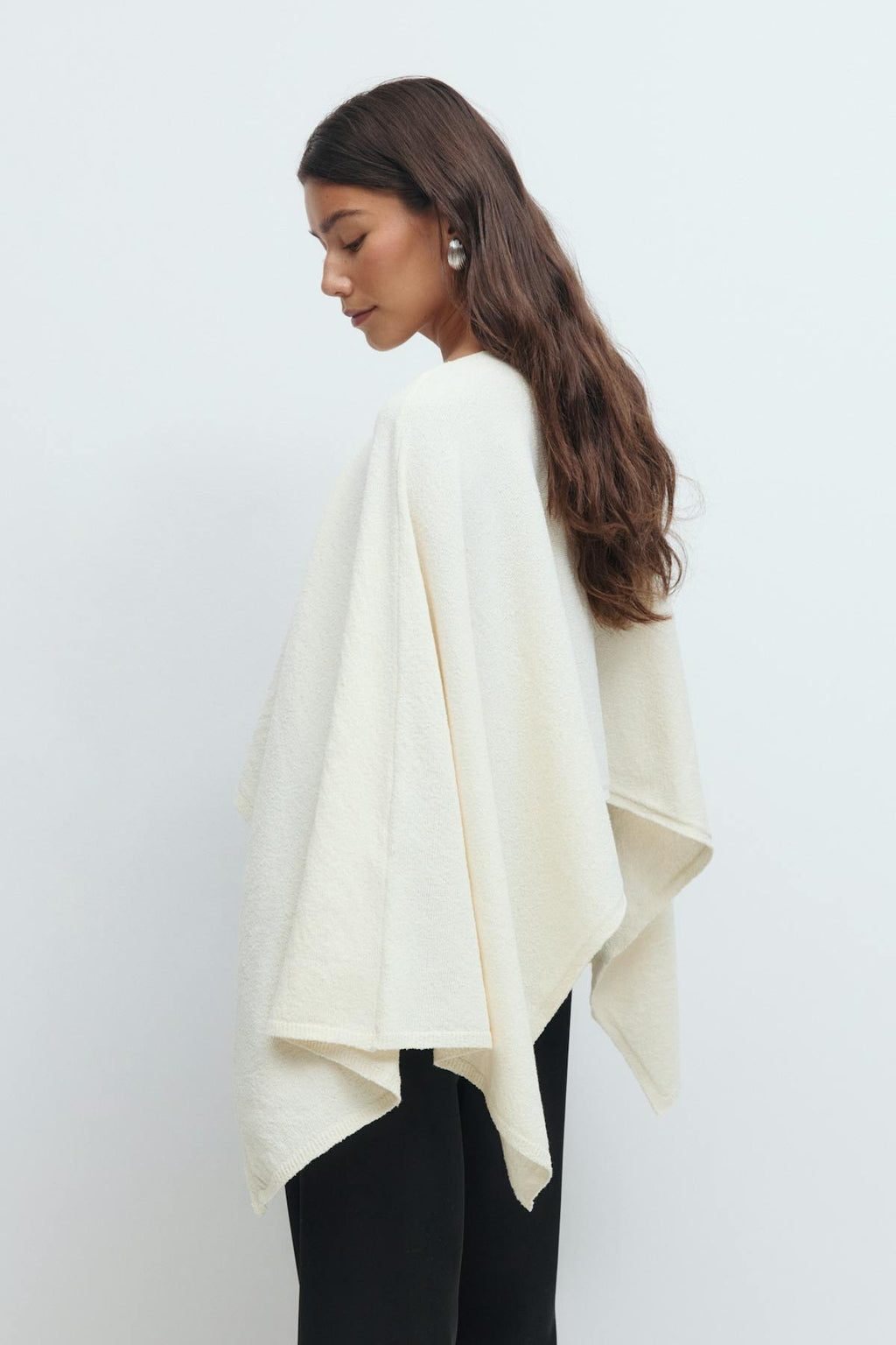 Knitted cape top