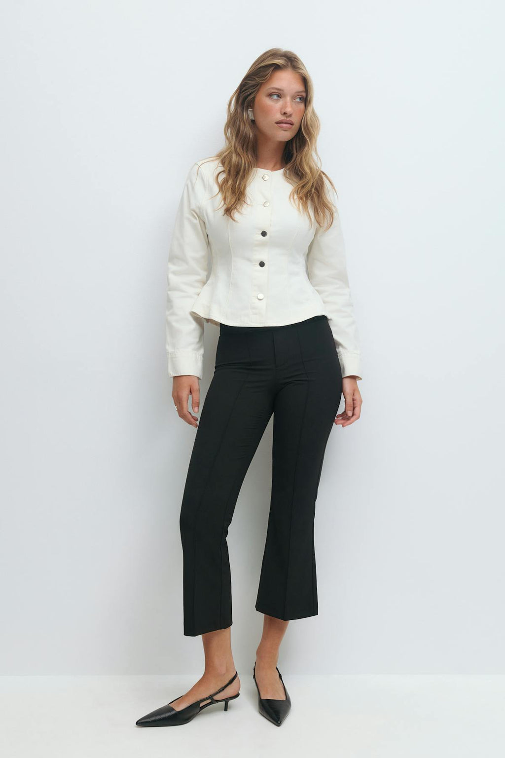 Kick flare trousers