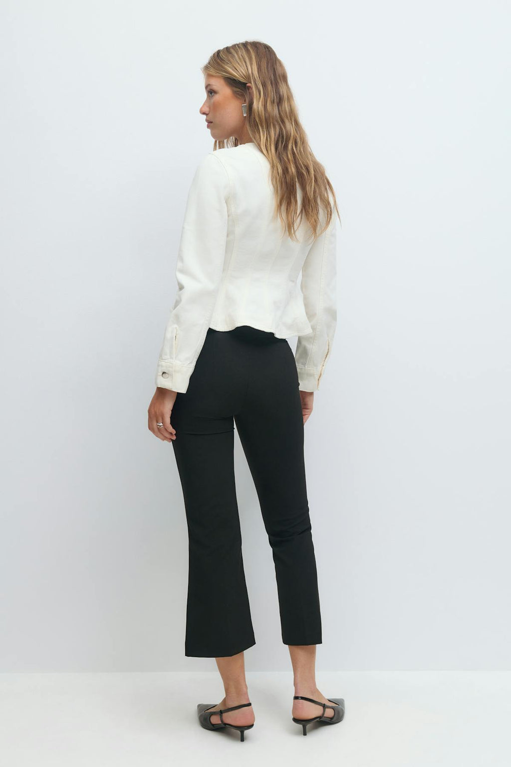 Kick flare trousers