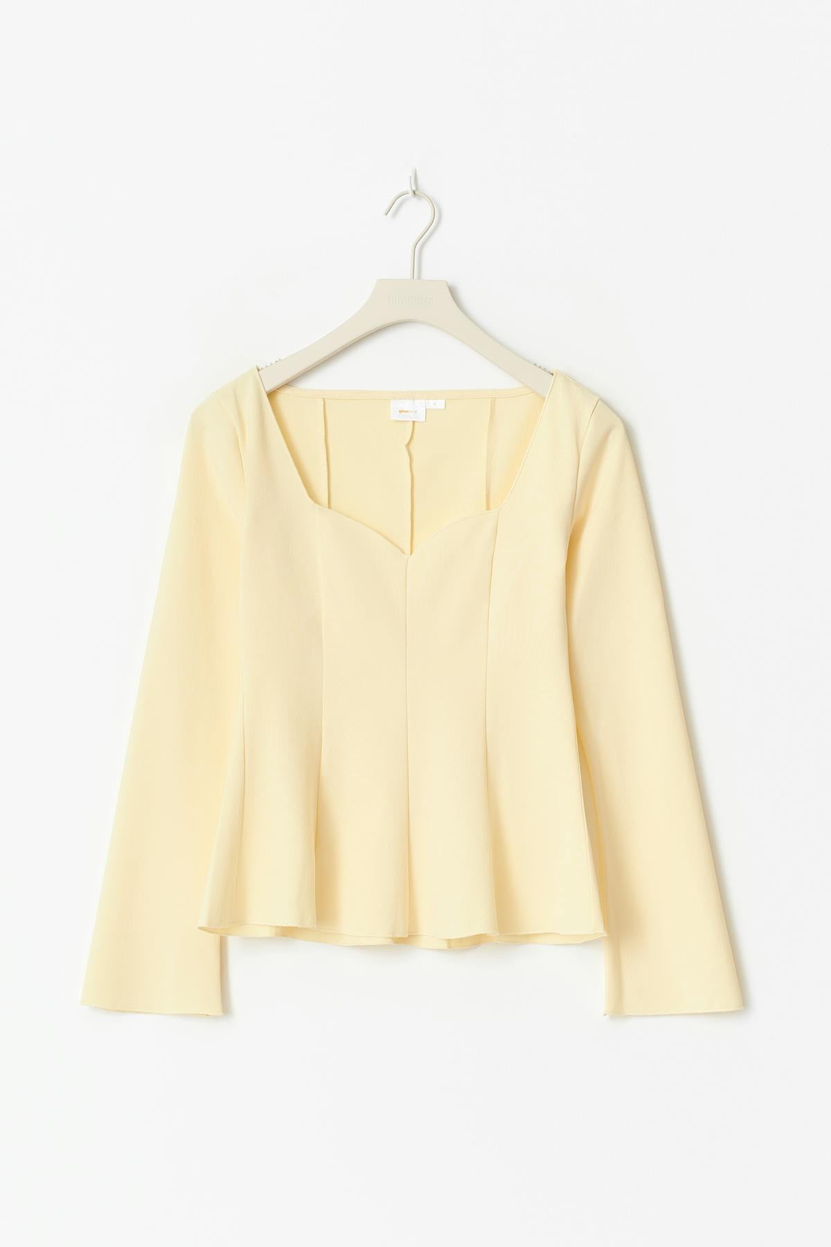 14+ long sleeve peplum top