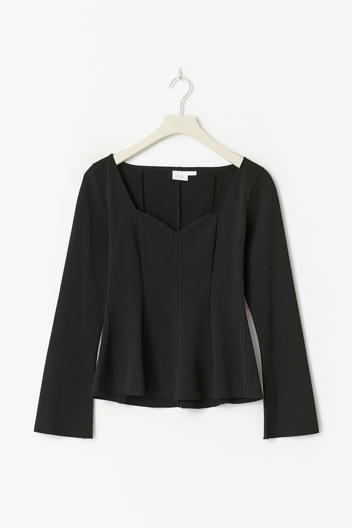 14+ long sleeve peplum top