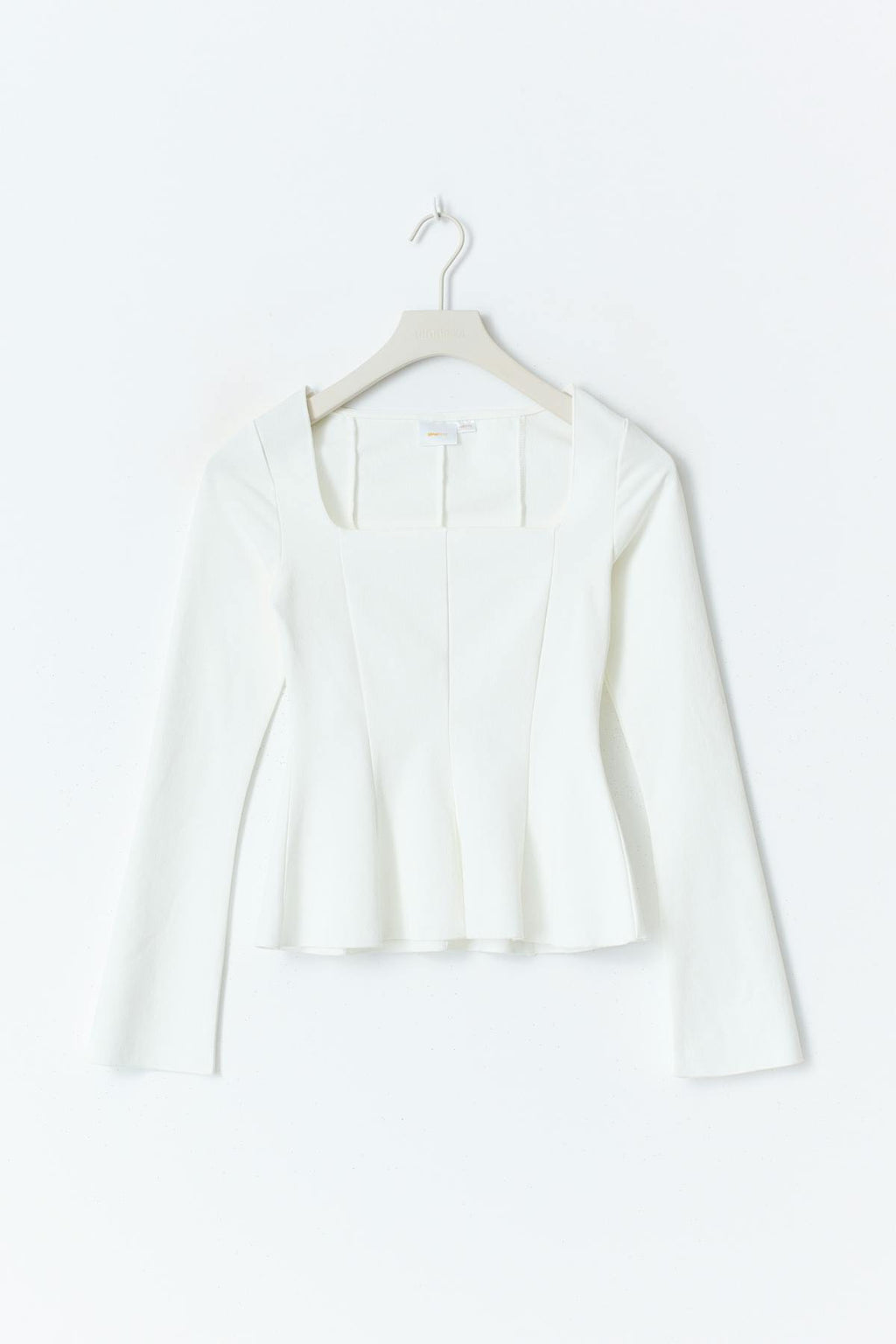 Y long sleeve peplum top