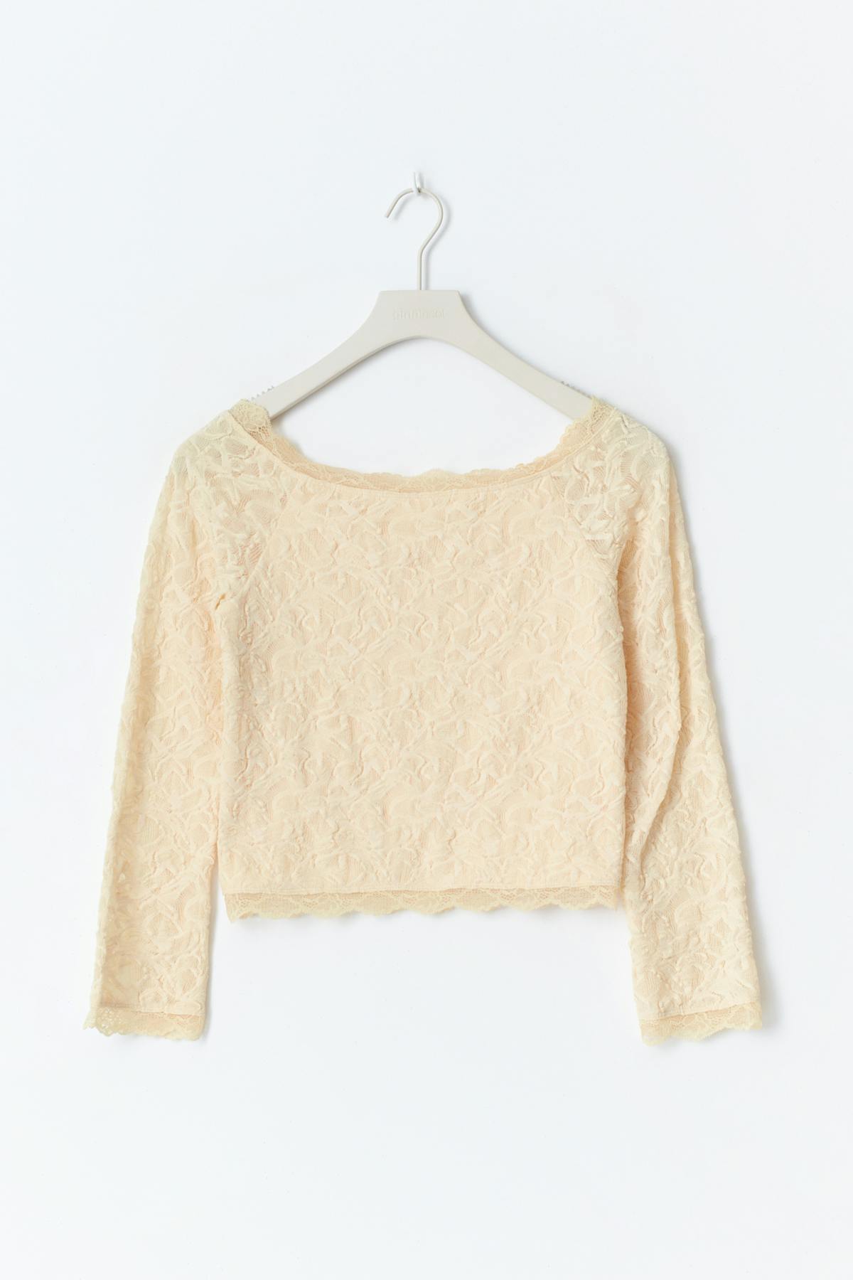 Y lace off shoulder top