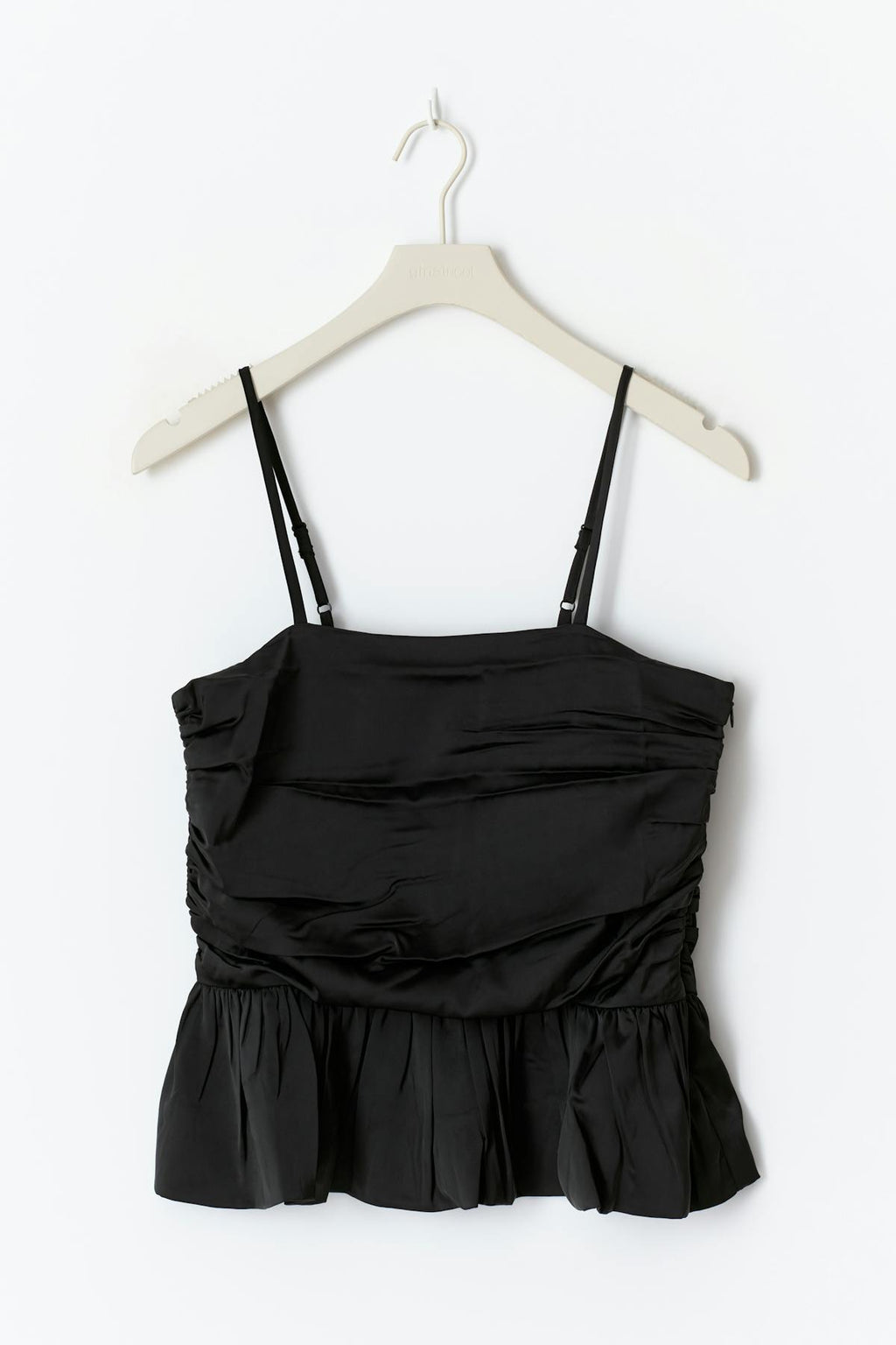 Y ruched satin top