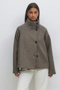 High neck short jacket
