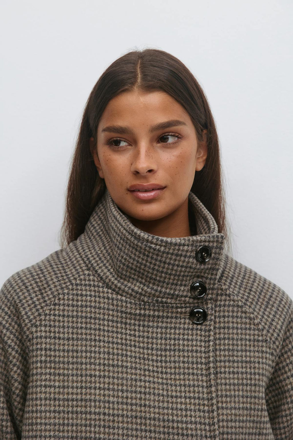 High neck short jacket