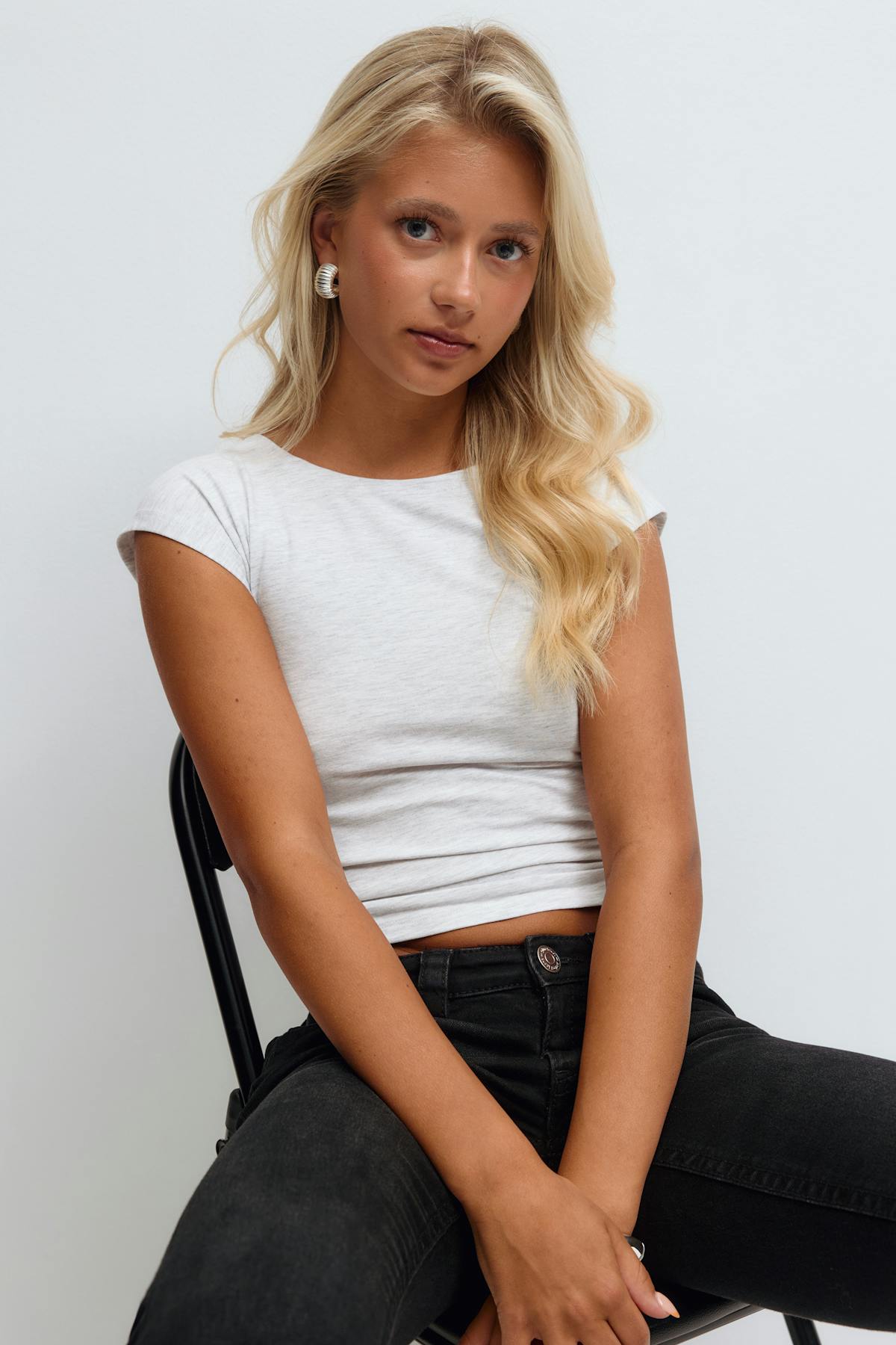 14+ open back tie top