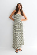 Dropped waist bandeau dress