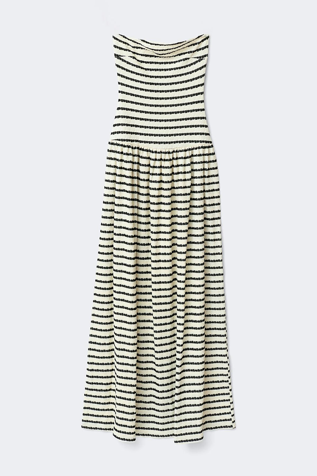 Dropped waist bandeau dress