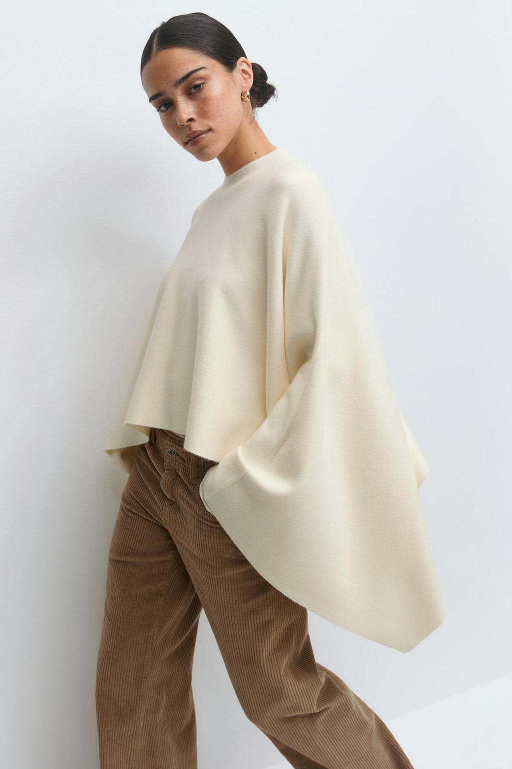 Knitted cape top