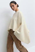 Knitted cape top