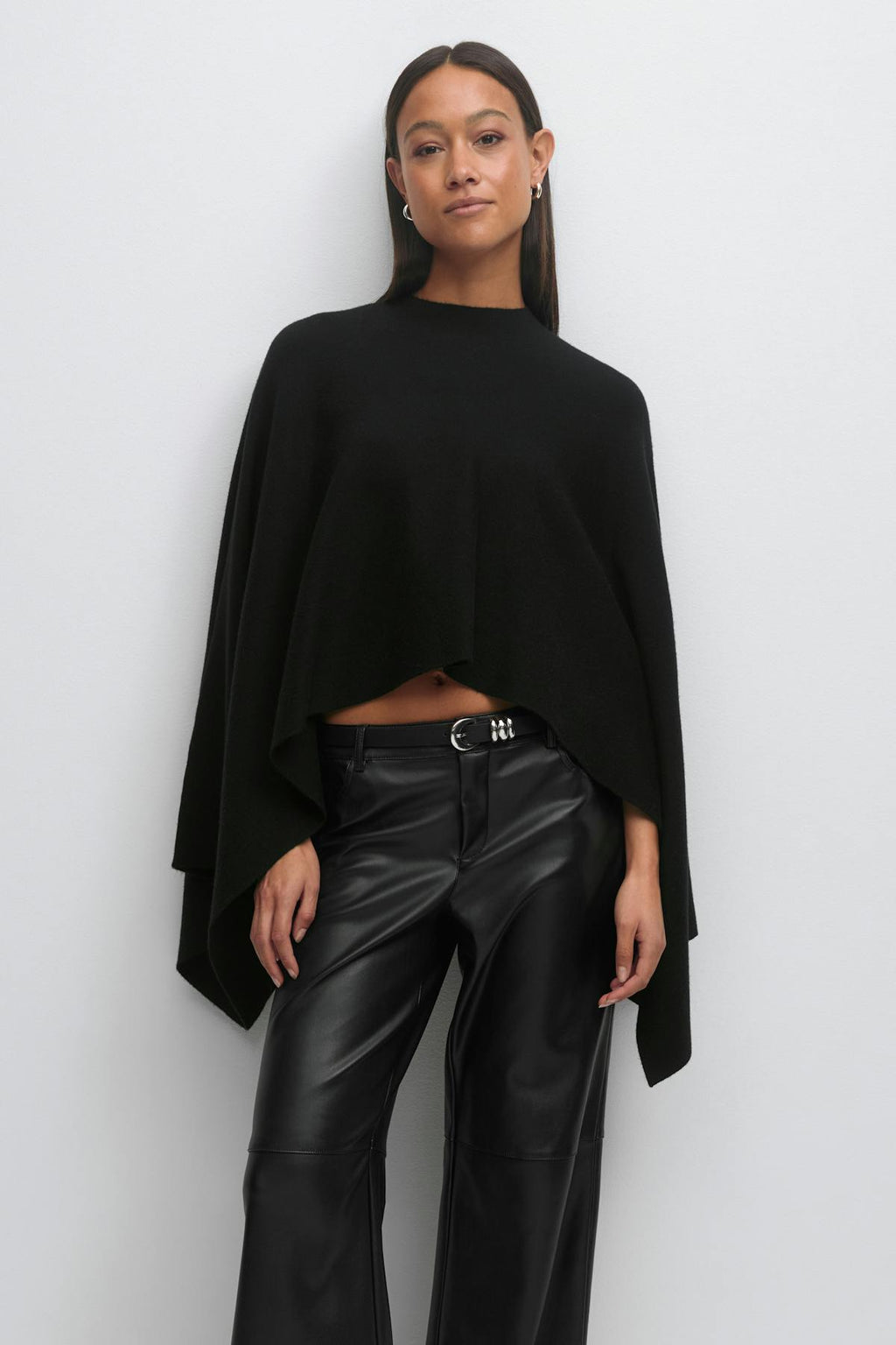 Knitted cape top