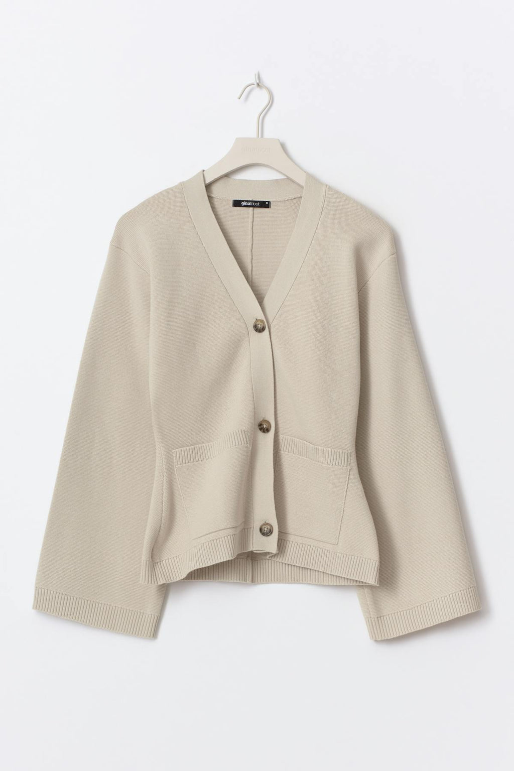 Knitted cotton cardigan