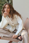 Knitted cotton cardigan