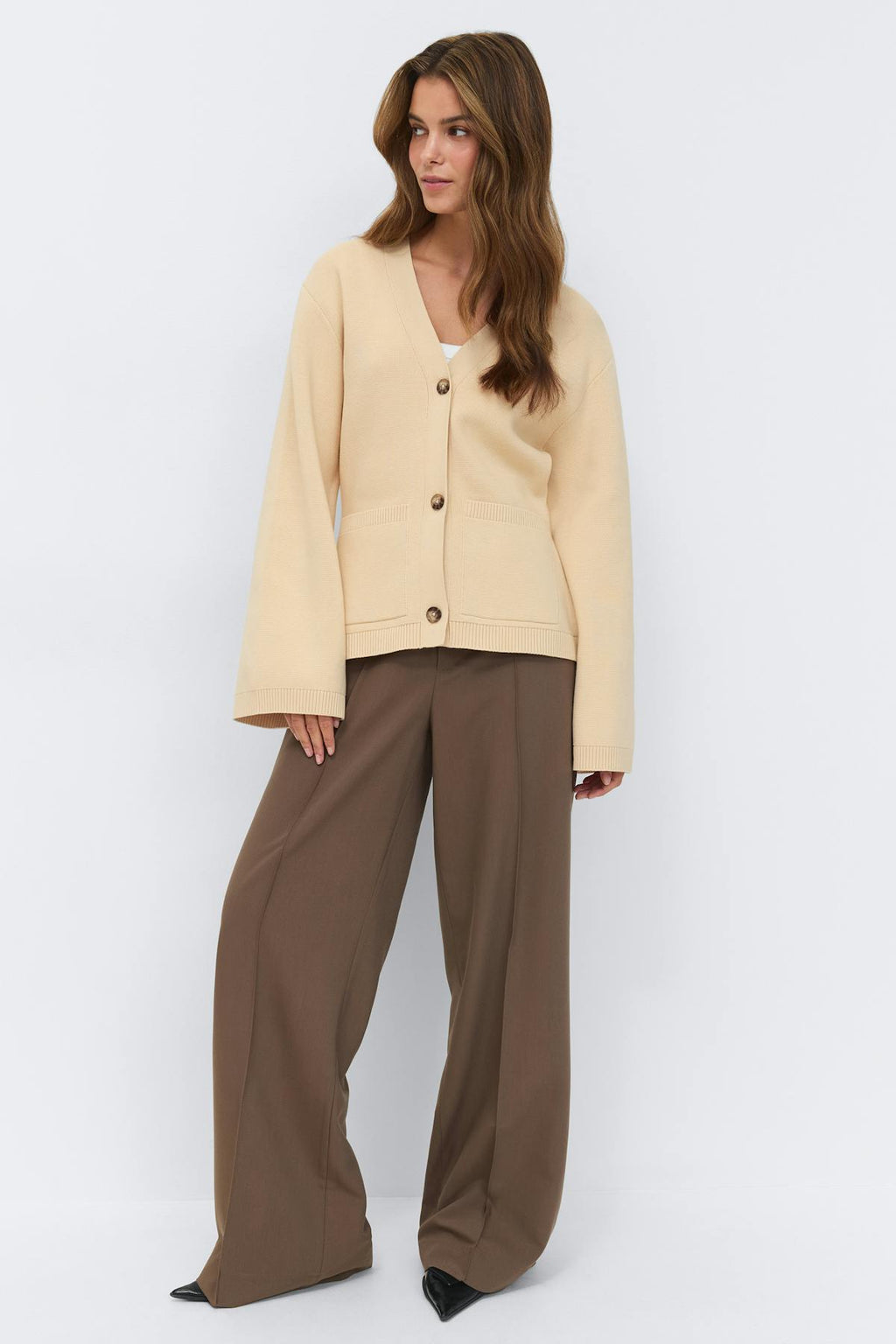 Knitted cotton cardigan