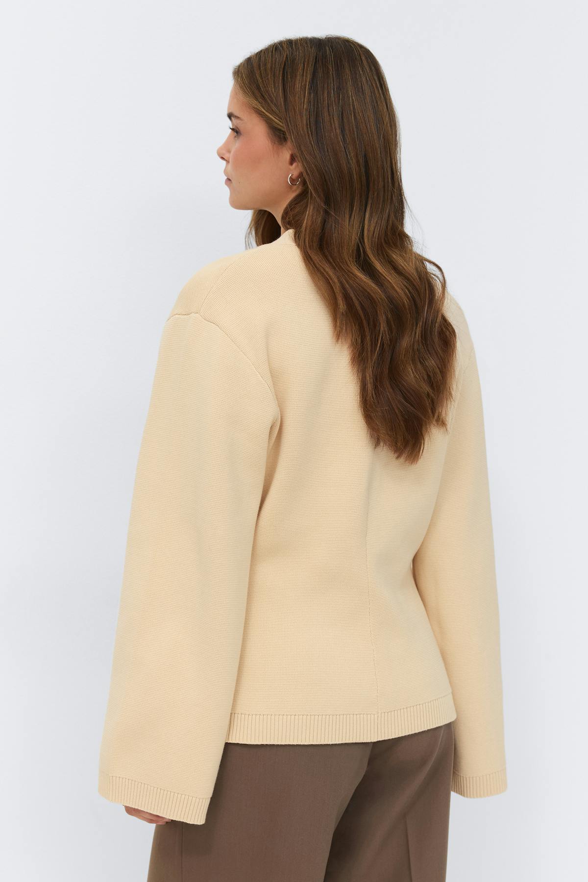 Knitted cotton cardigan