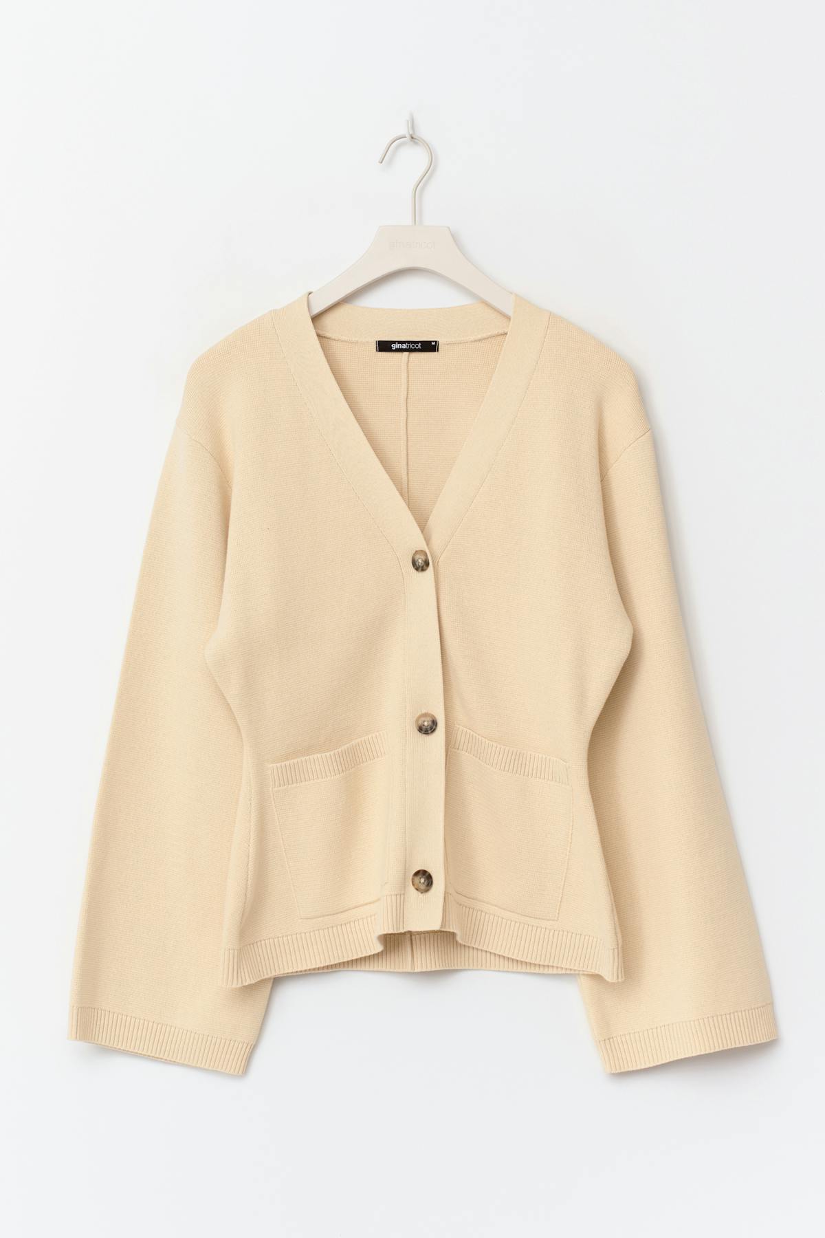 Knitted cotton cardigan