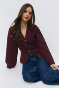 Knitted cotton cardigan