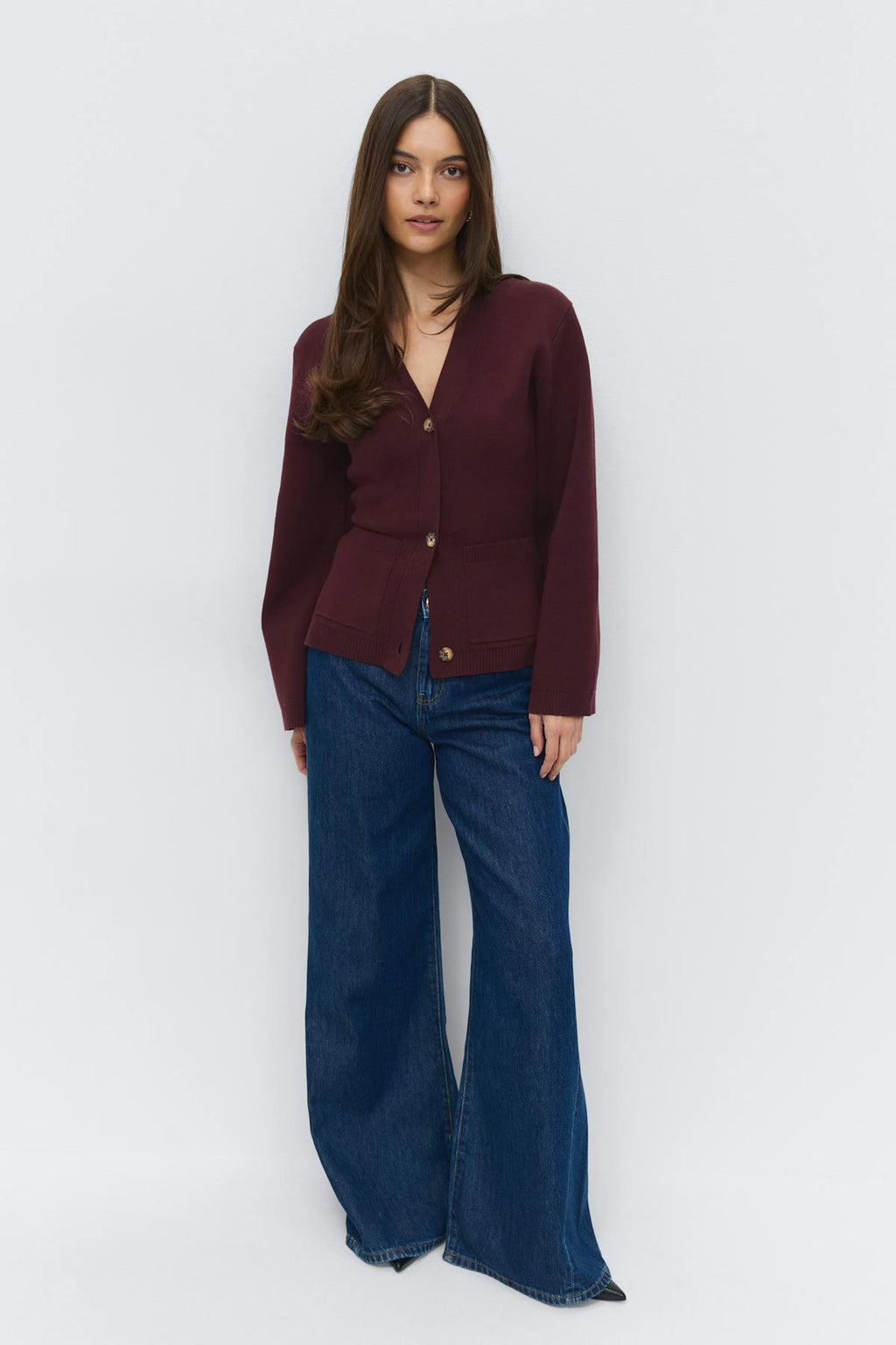 Knitted cotton cardigan