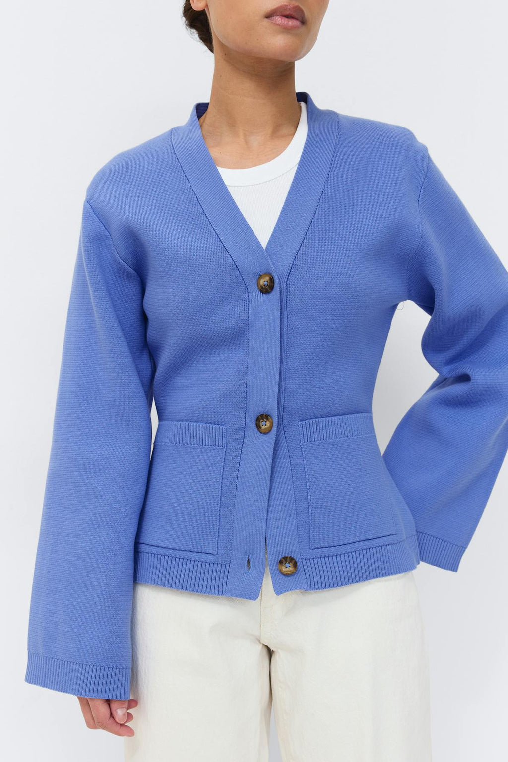 Knitted cotton cardigan