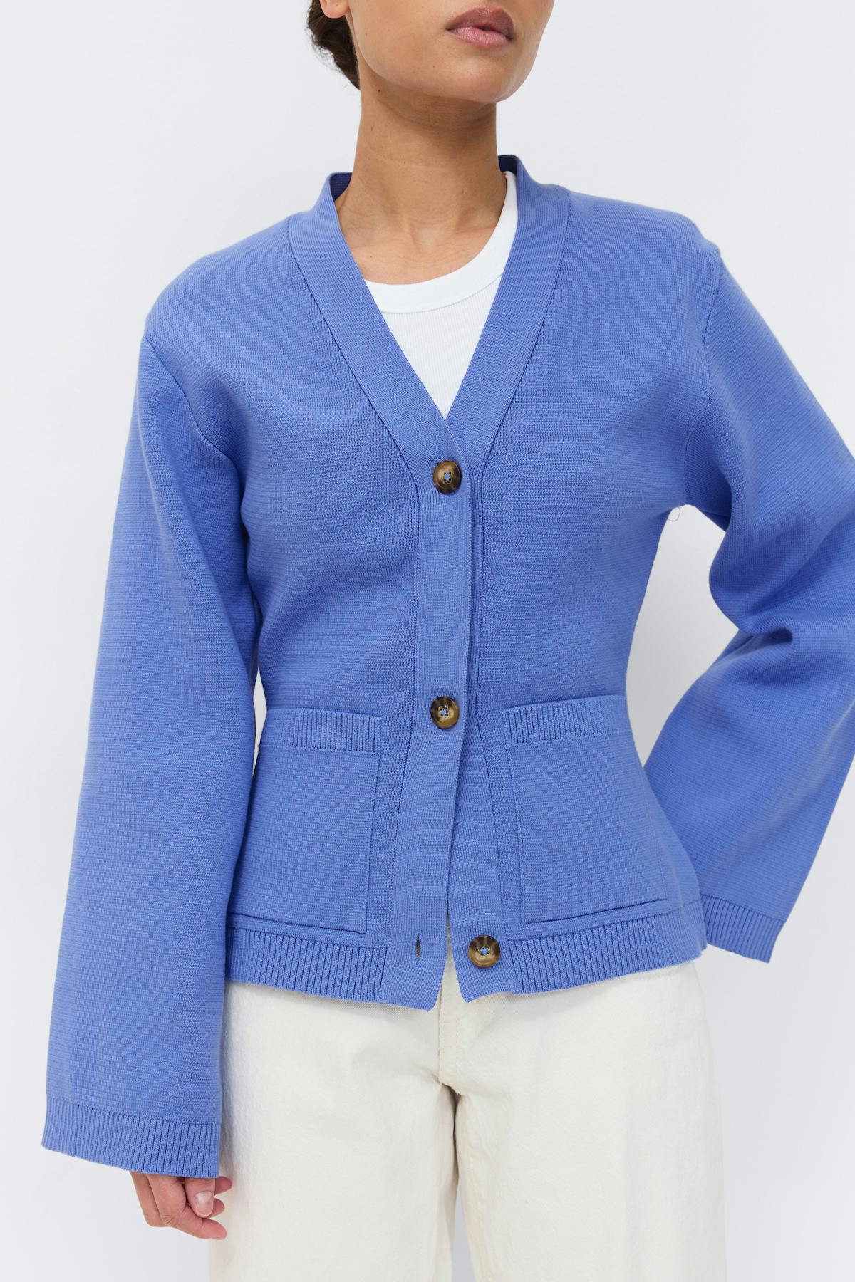 Knitted cotton cardigan