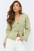 Knitted cotton cardigan