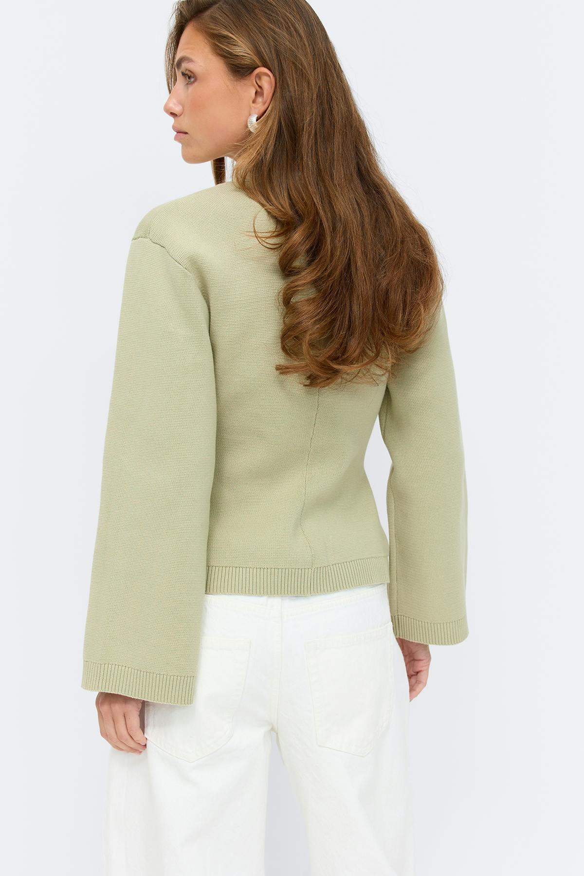 Knitted cotton cardigan