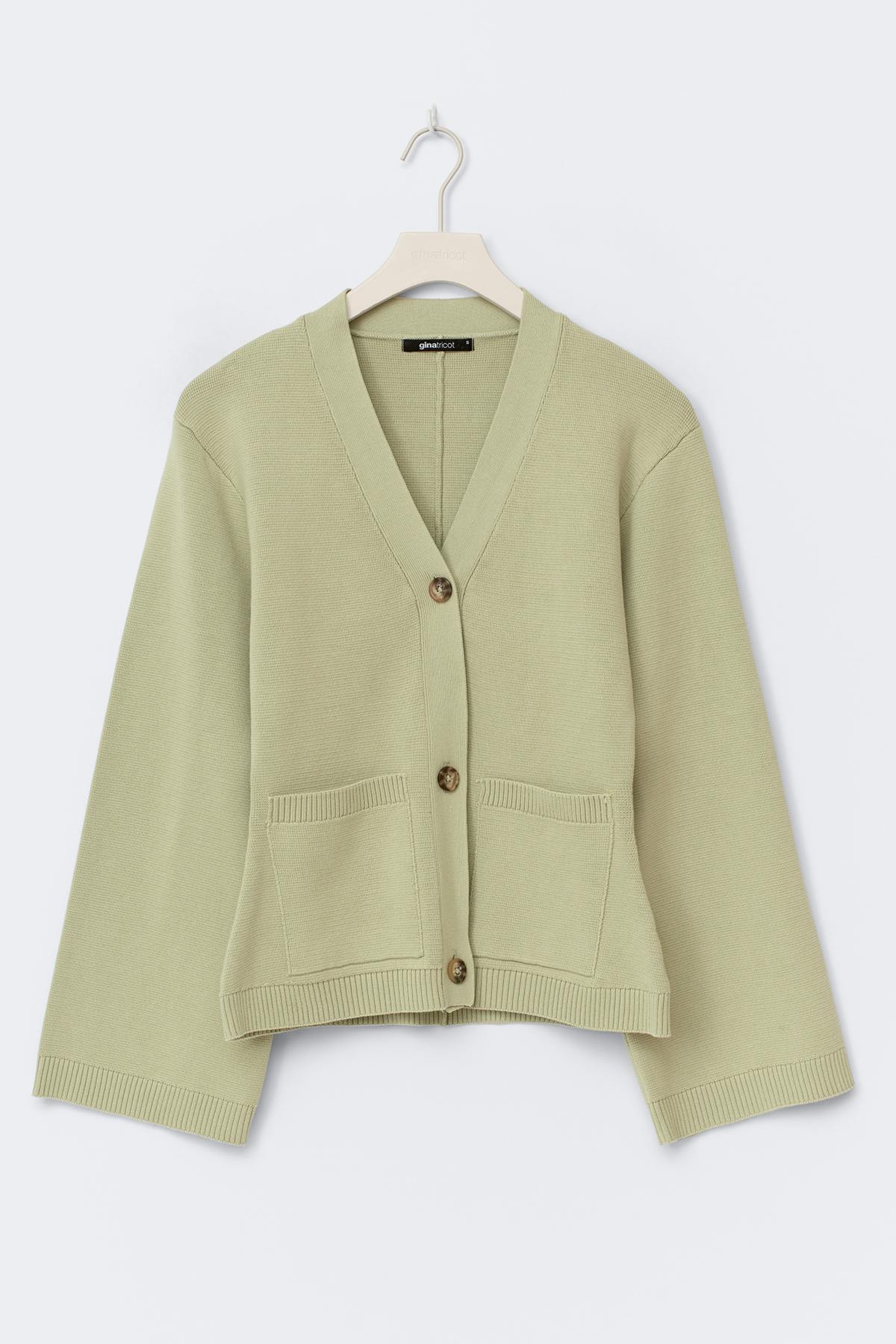 Knitted cotton cardigan