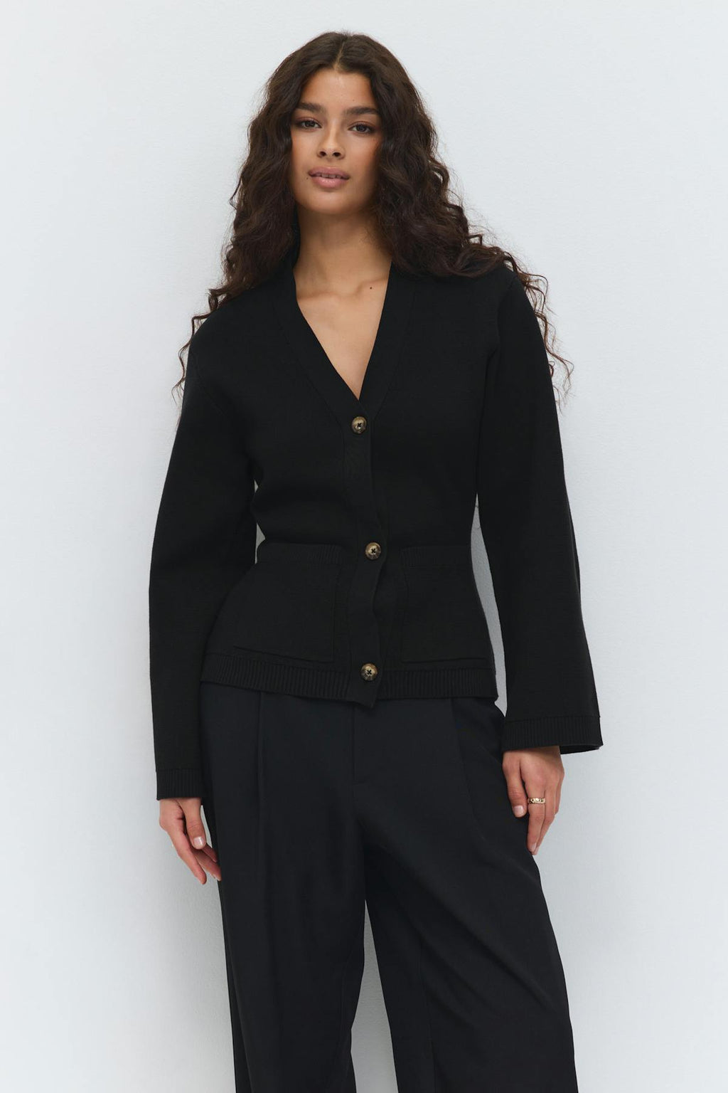 Knitted cotton cardigan