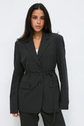 Belted blazer