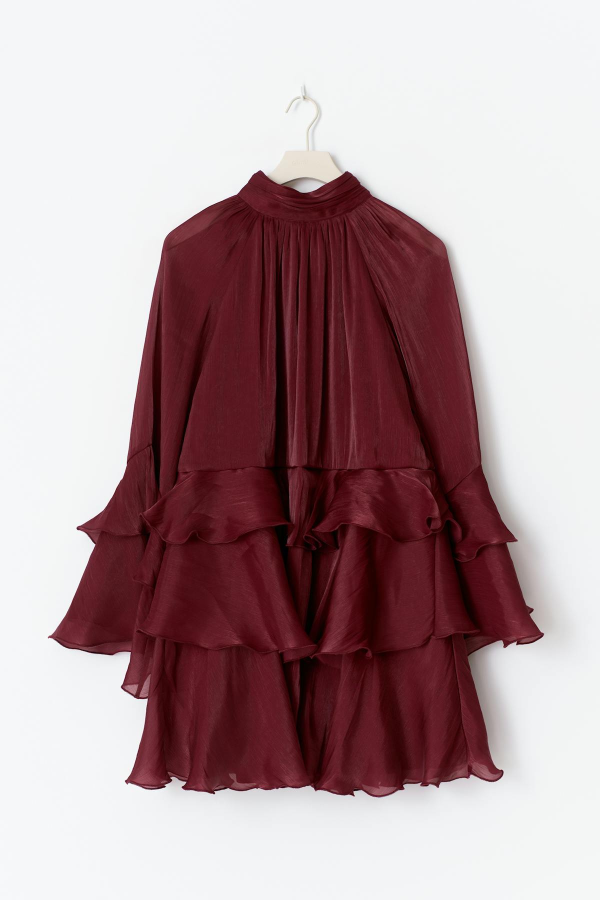 Flowy frill mini dress