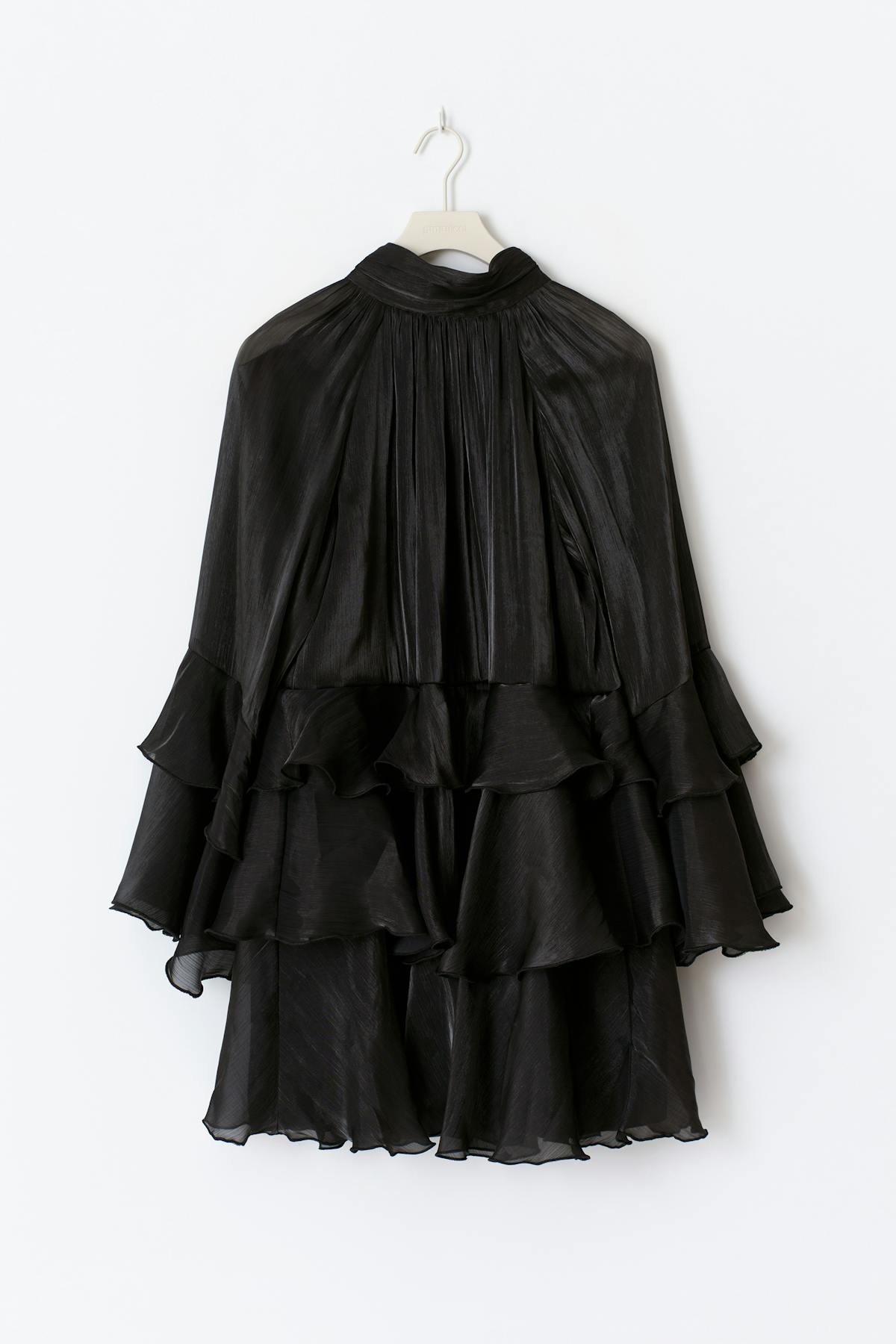 Flowy frill mini dress