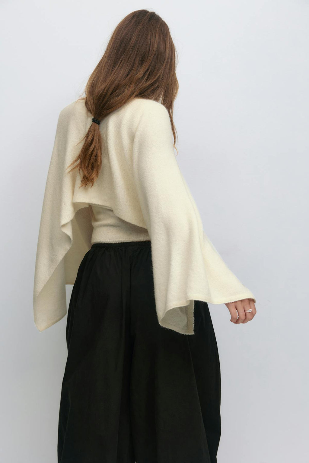 Knitted cape top